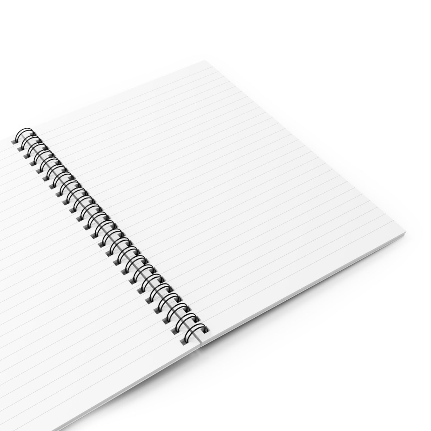 Dark Boho Floral Spiral Notebook — Lined Journal with Botanical Cover