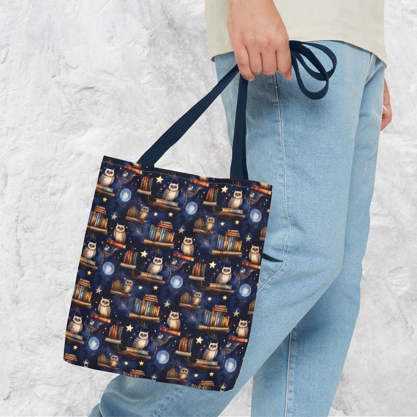 Owls and Books Tote Bag