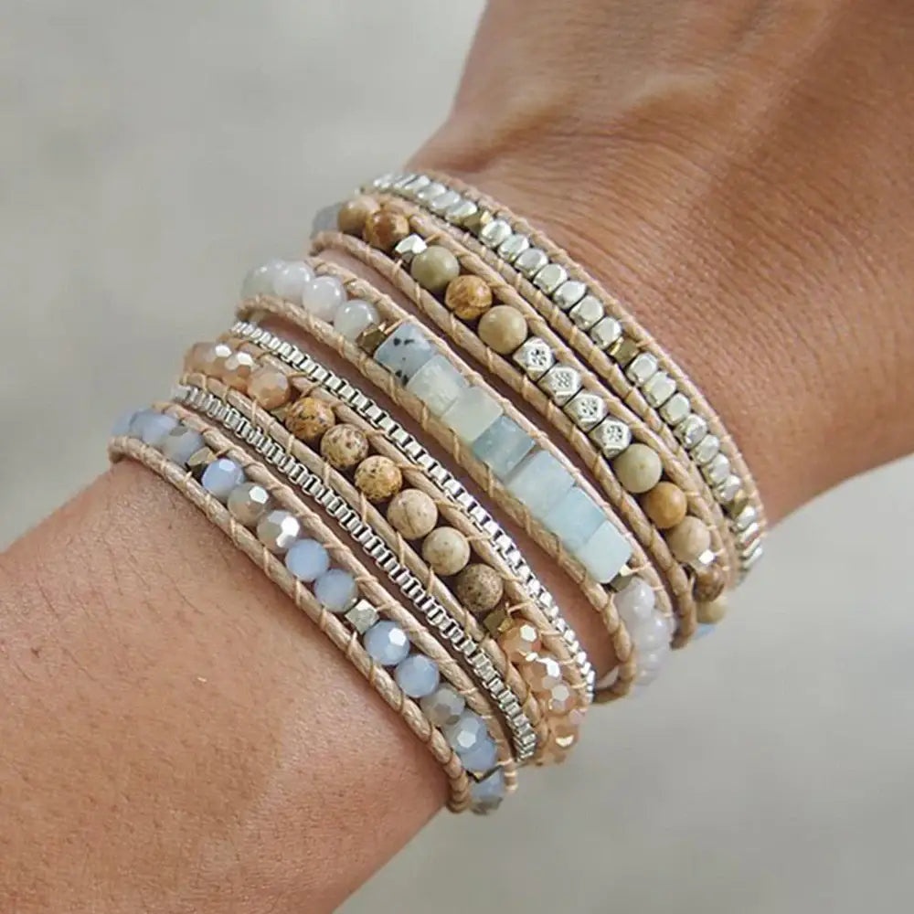 Amazonite Mix Wrap Bracelet United States Bracelets