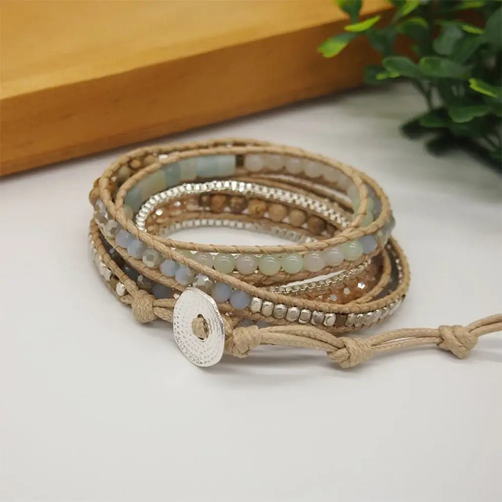 Amazonite Mix Wrap Bracelet United States Bracelets