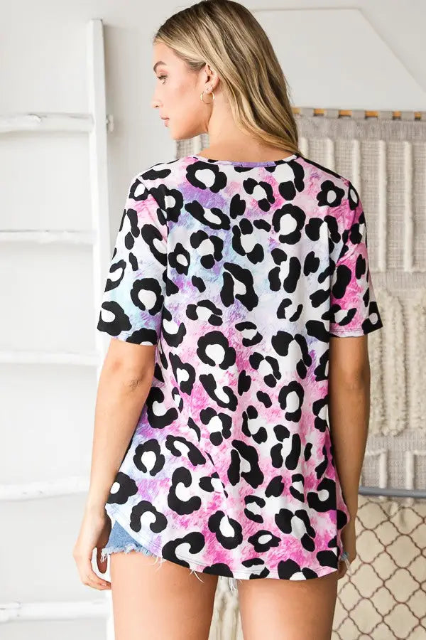 Animal Print Babydoll Top