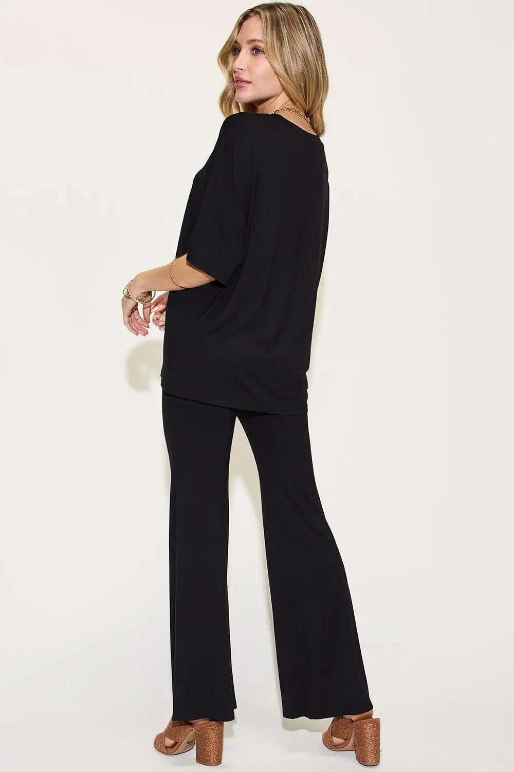 Bamboo Flare Pants Set - Pants Sets