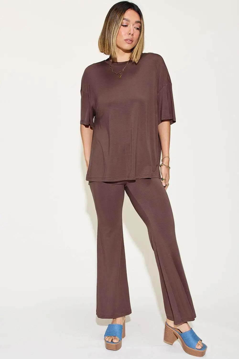 Bamboo Flare Pants Set - Pants Sets