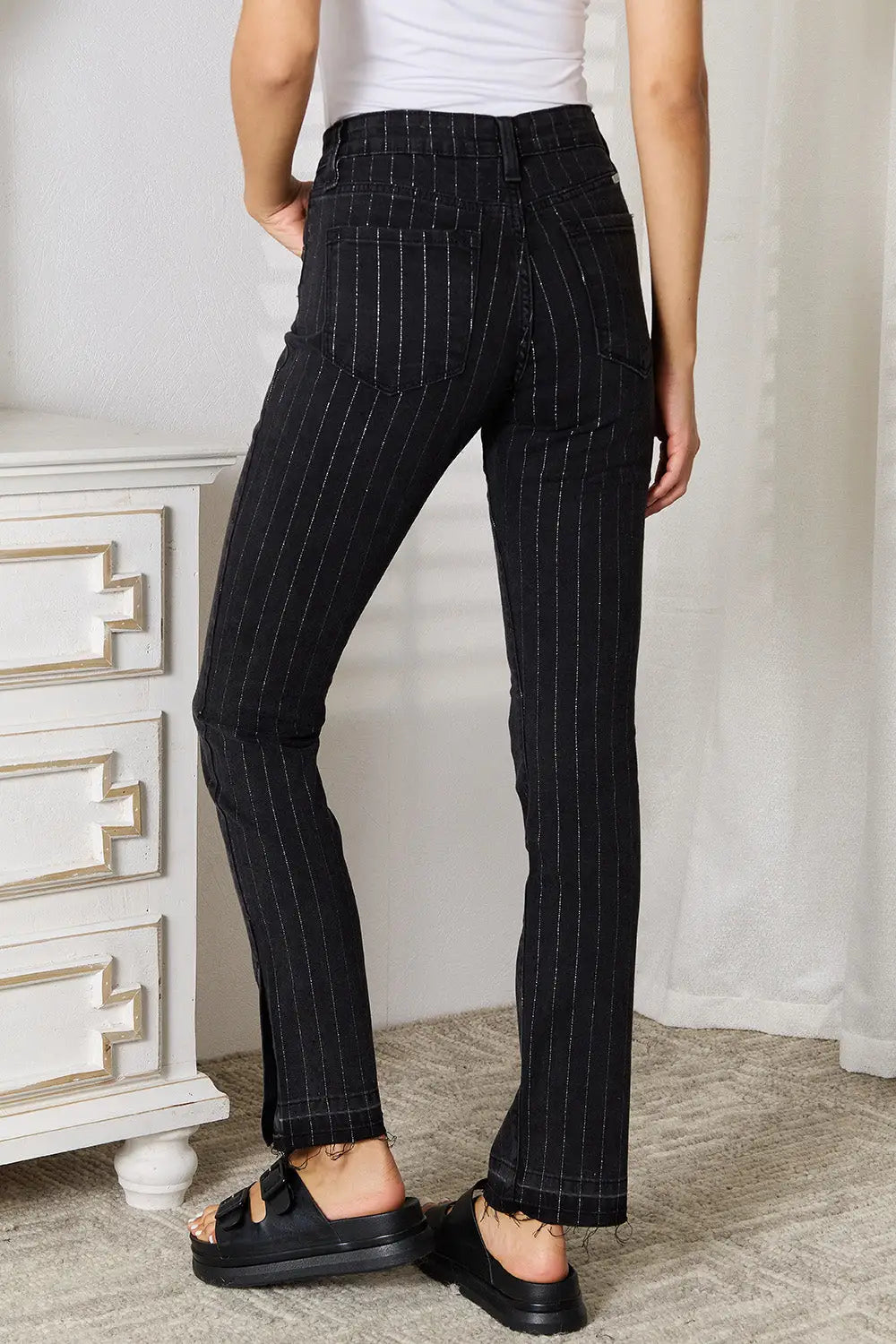 Kancan Striped Pants with Pockets - Eclectage