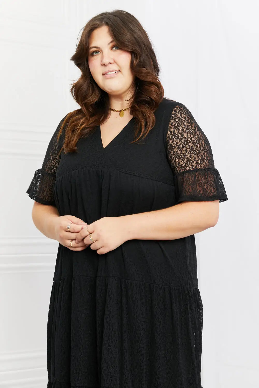 Black Tiered Dress - Eclectage