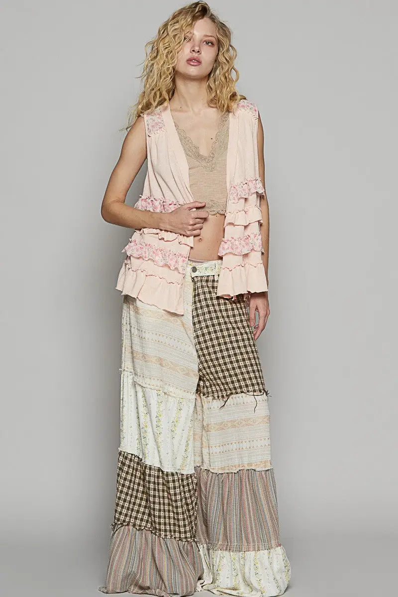 Blush Pink Sleeveless Cardigan - Eclectage