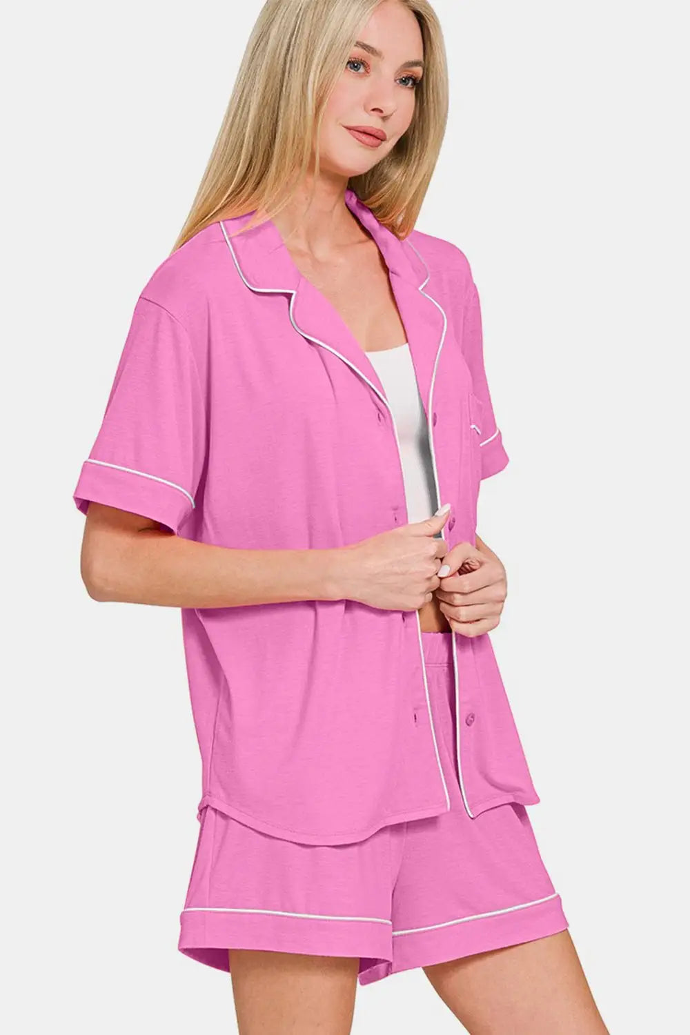 Bright Mauve Lounge Set - Loungewear