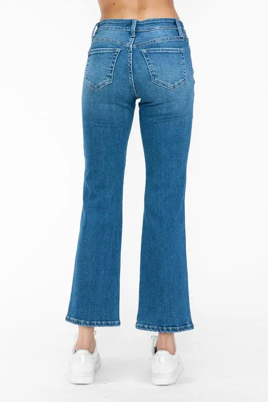 Cat's Whiskers Mid Rise Ankle Jeans - Eclectage