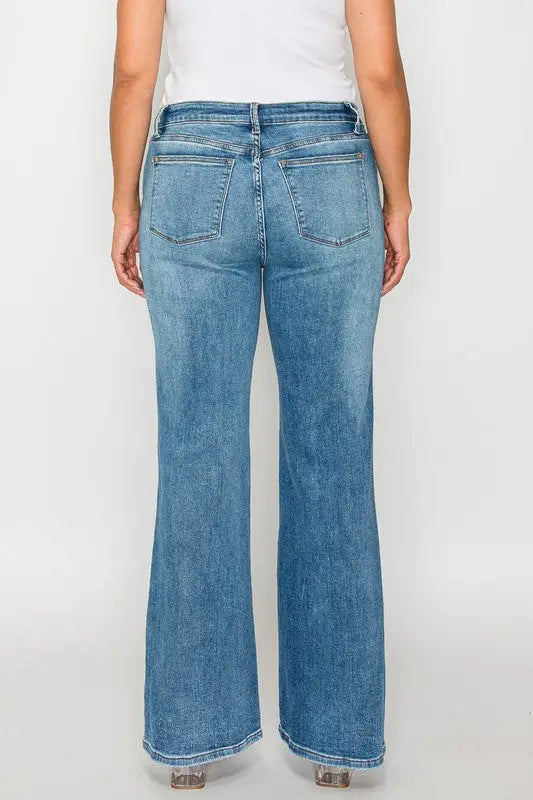 Cat's Whiskers Mid Rise Bootcut Jeans - Eclectage
