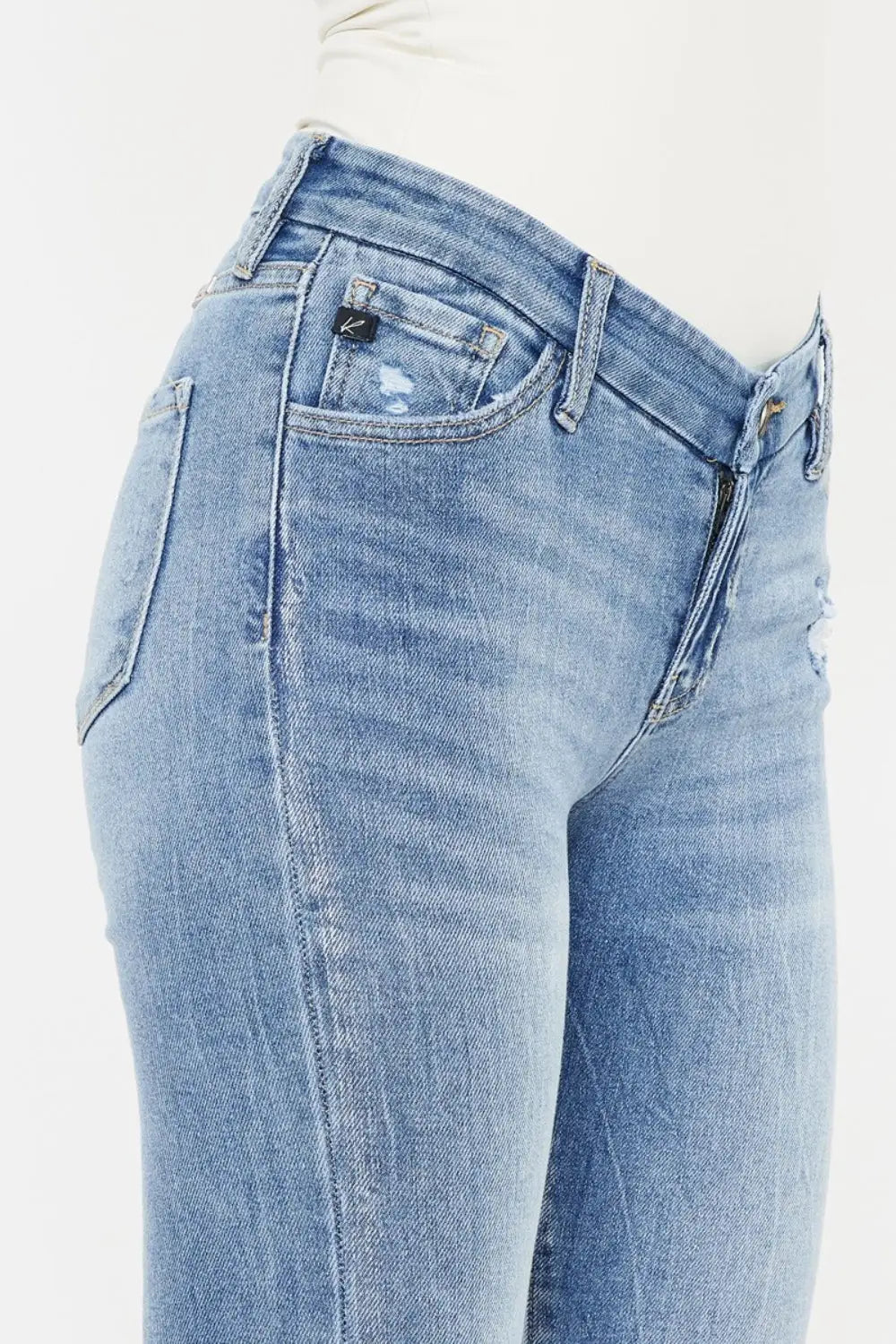 High Waist Cat's Whiskers Skinny Jeans - Eclectage