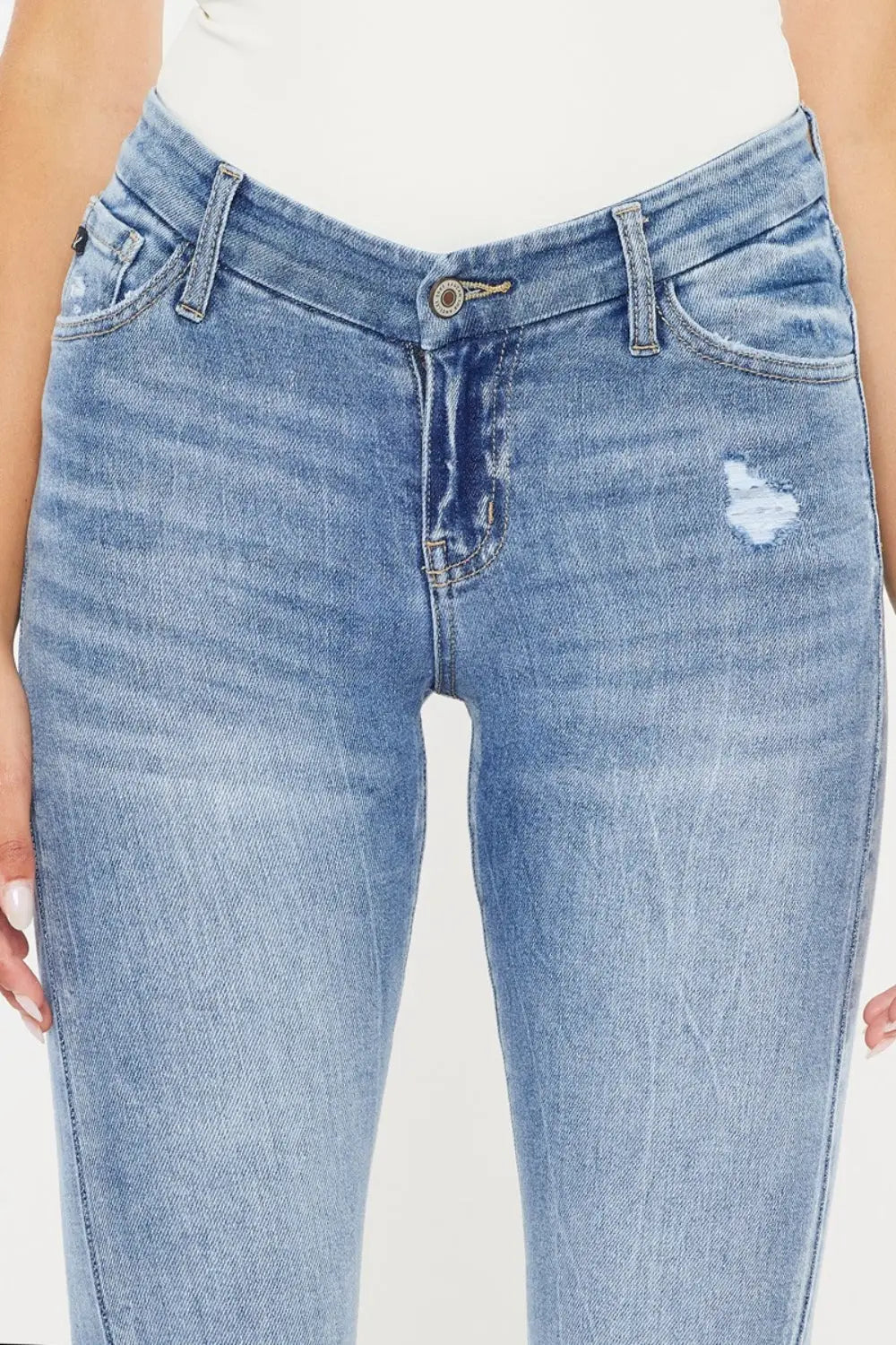 High Waist Cat's Whiskers Skinny Jeans - Eclectage