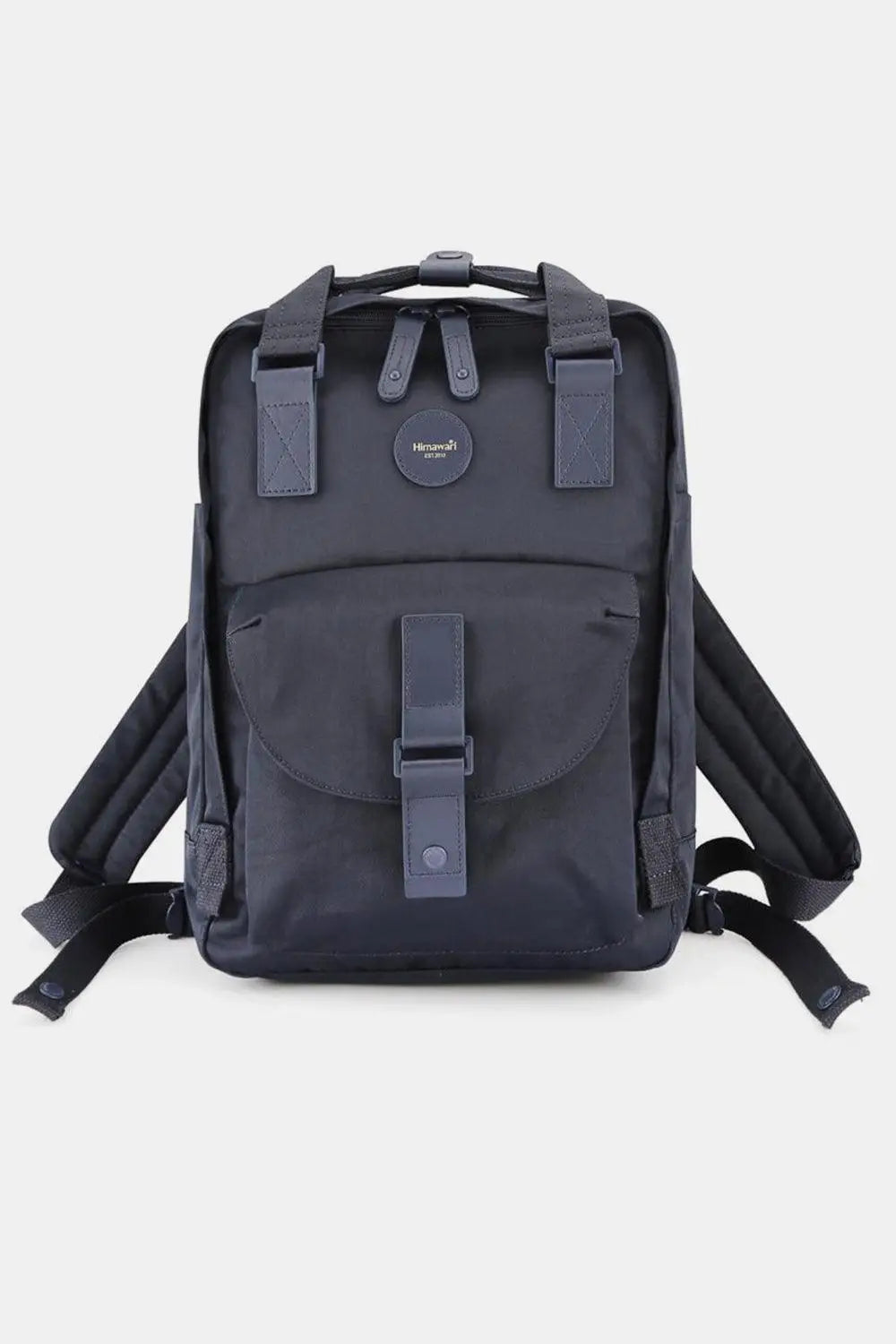 Contrast Waterproof Canvas Backpack Bag - Backpacks