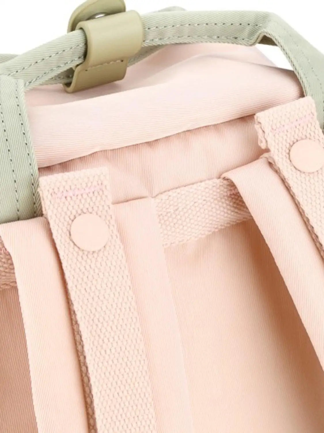 Contrast Waterproof Canvas Backpack Bag - Backpacks