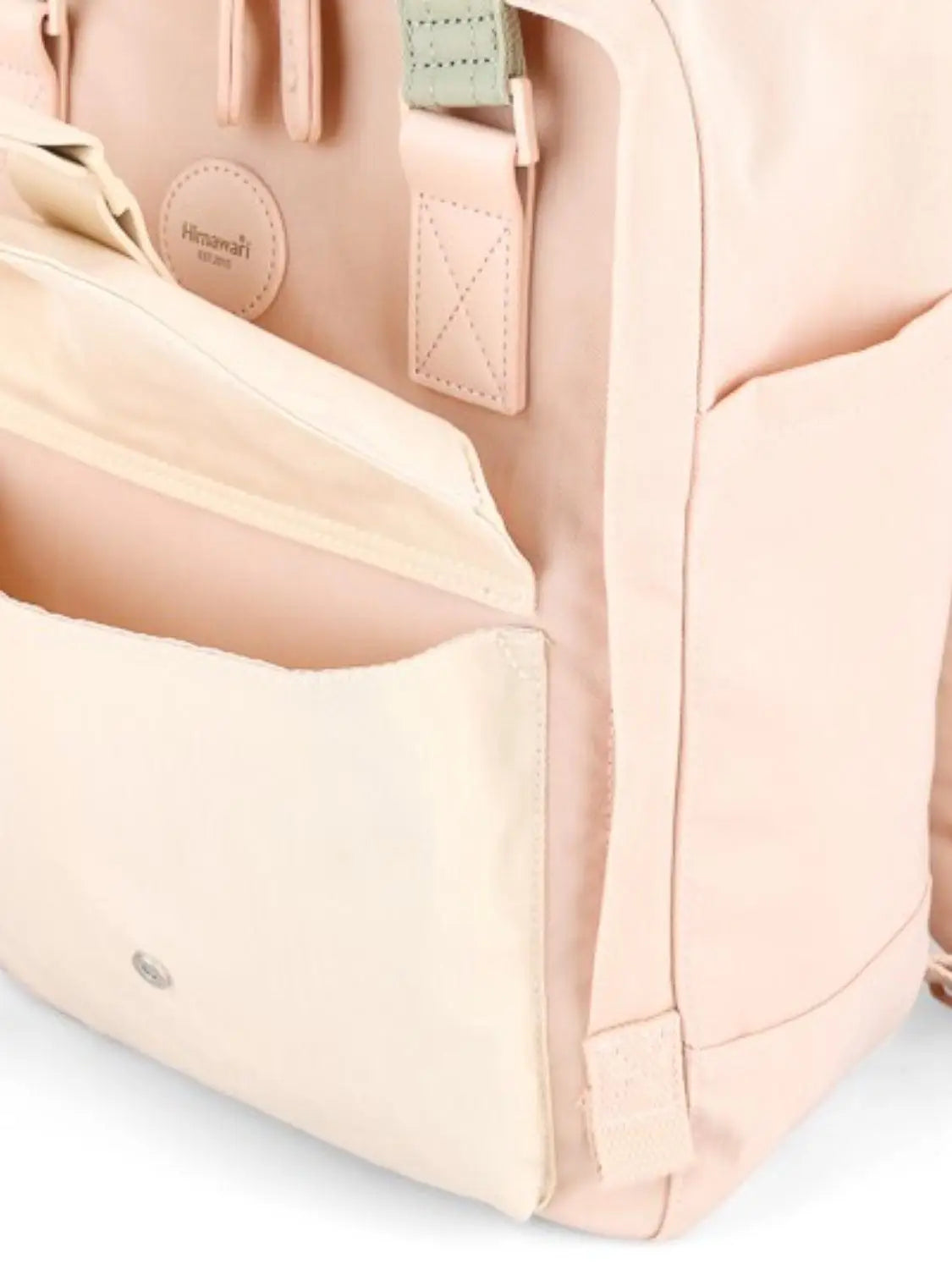 Contrast Waterproof Canvas Backpack Bag - Backpacks