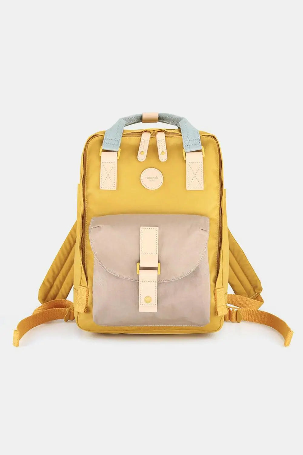 Contrast Waterproof Canvas Backpack Bag - Backpacks