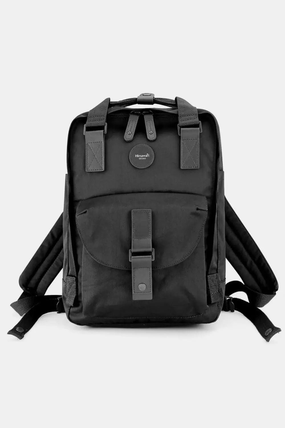 Contrast Waterproof Canvas Backpack Bag - Backpacks