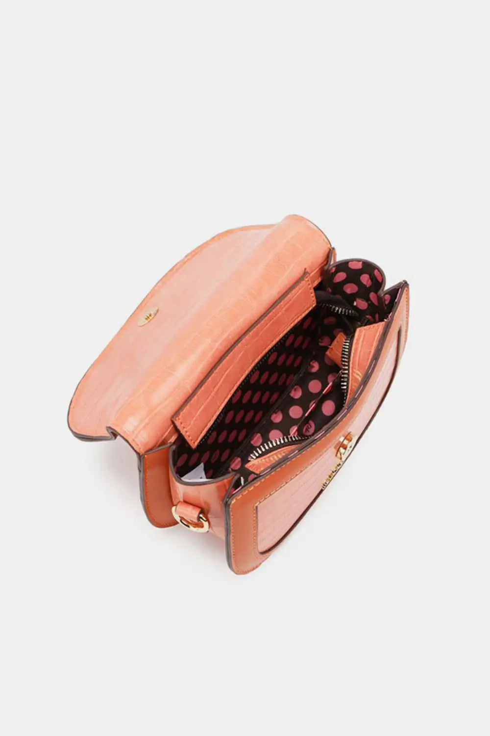 Croc Embossed Crossbody Bag - Eclectage