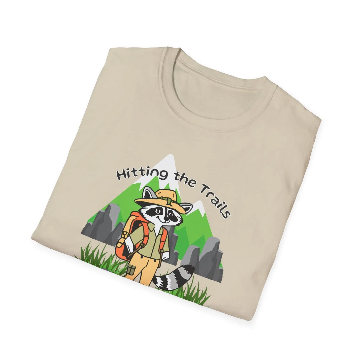 Hiking Raccoon Graphic T-Shirts - Eclectage