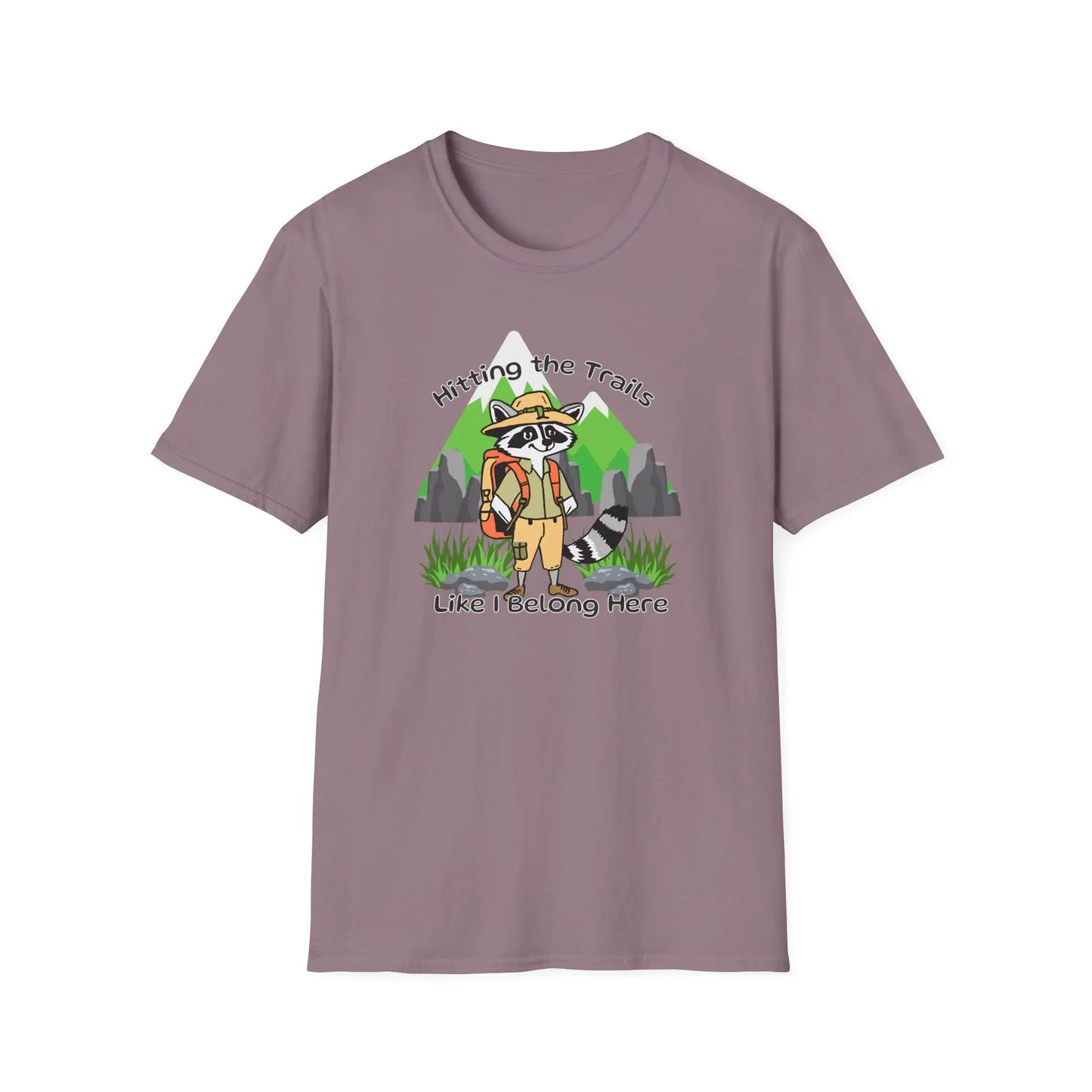 Hiking Raccoon Graphic T-Shirts - Eclectage