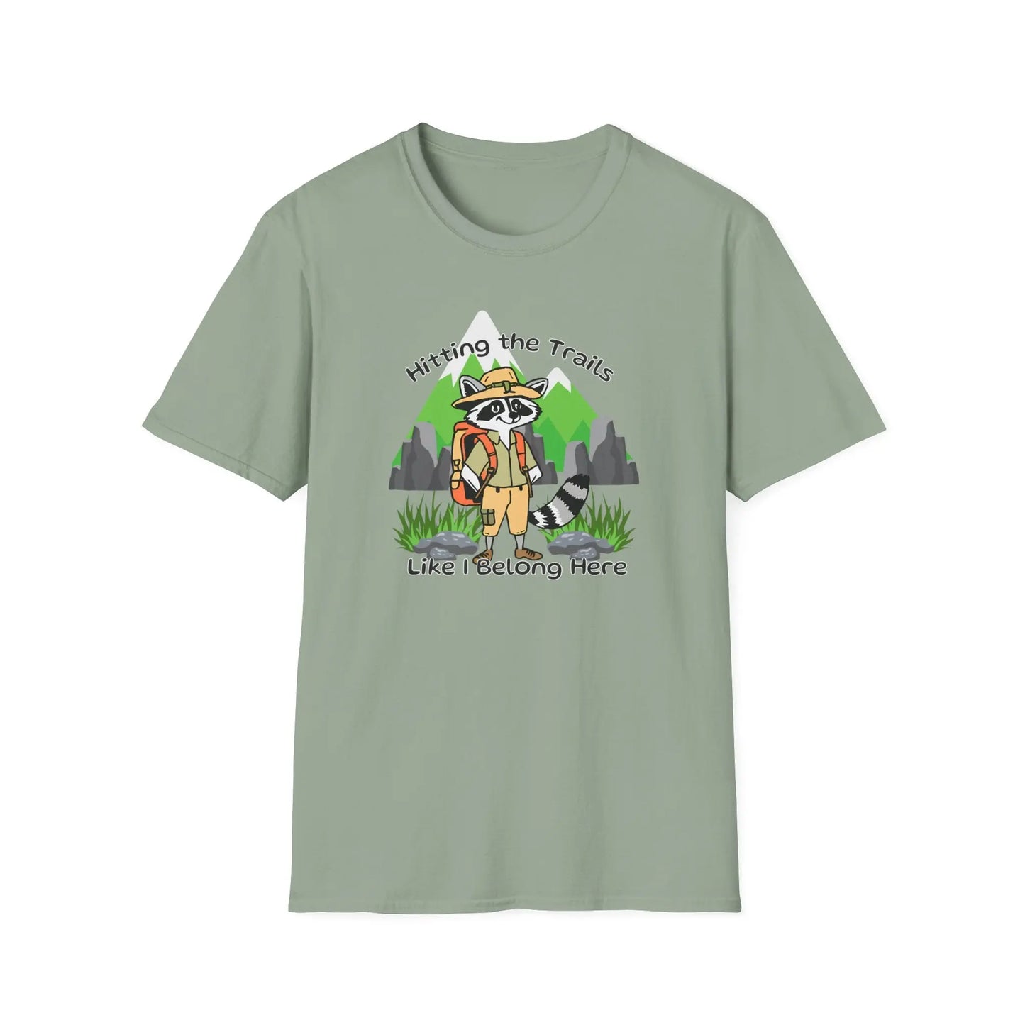 Hiking Raccoon Graphic T-Shirts - Eclectage