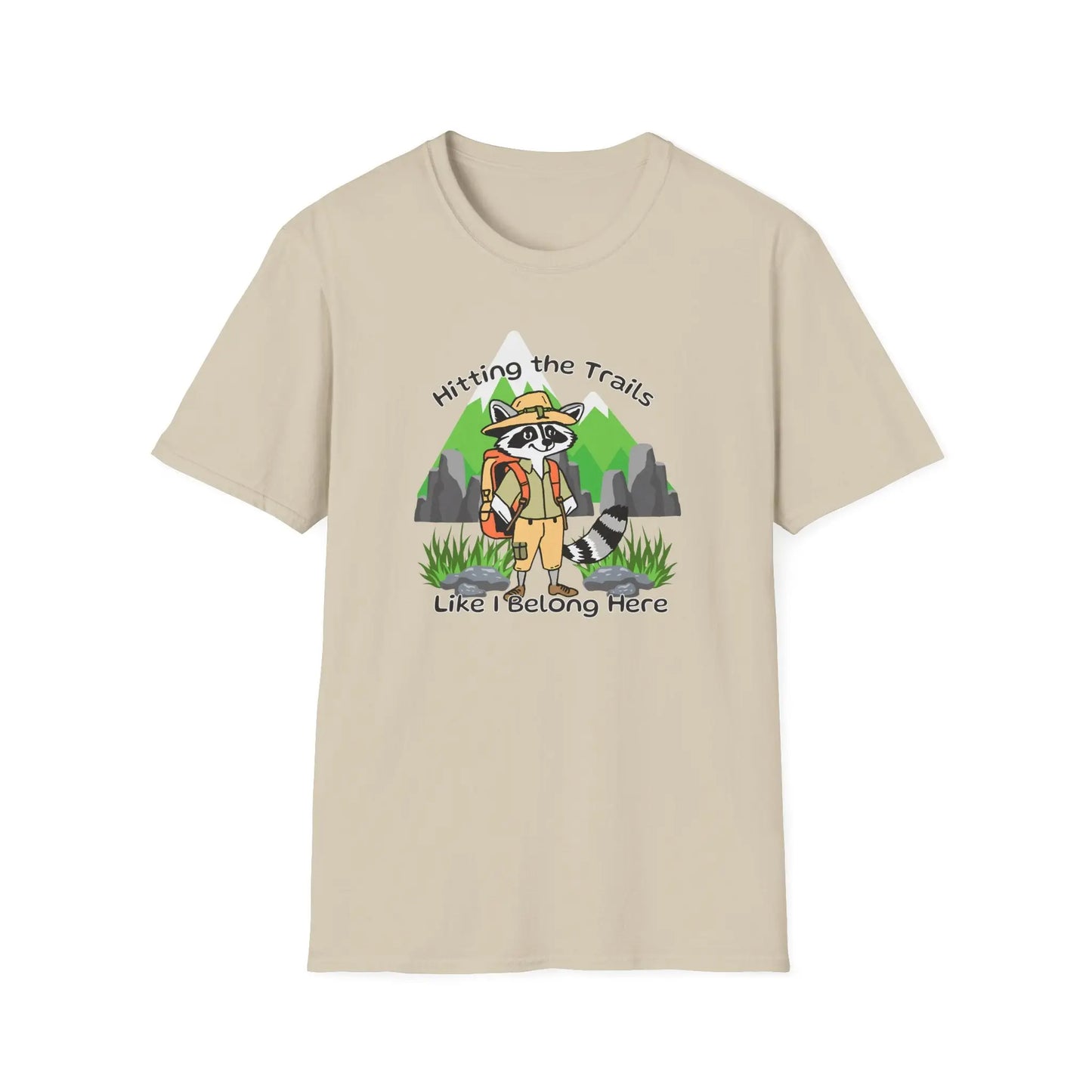Hiking Raccoon Graphic T-Shirts - Eclectage