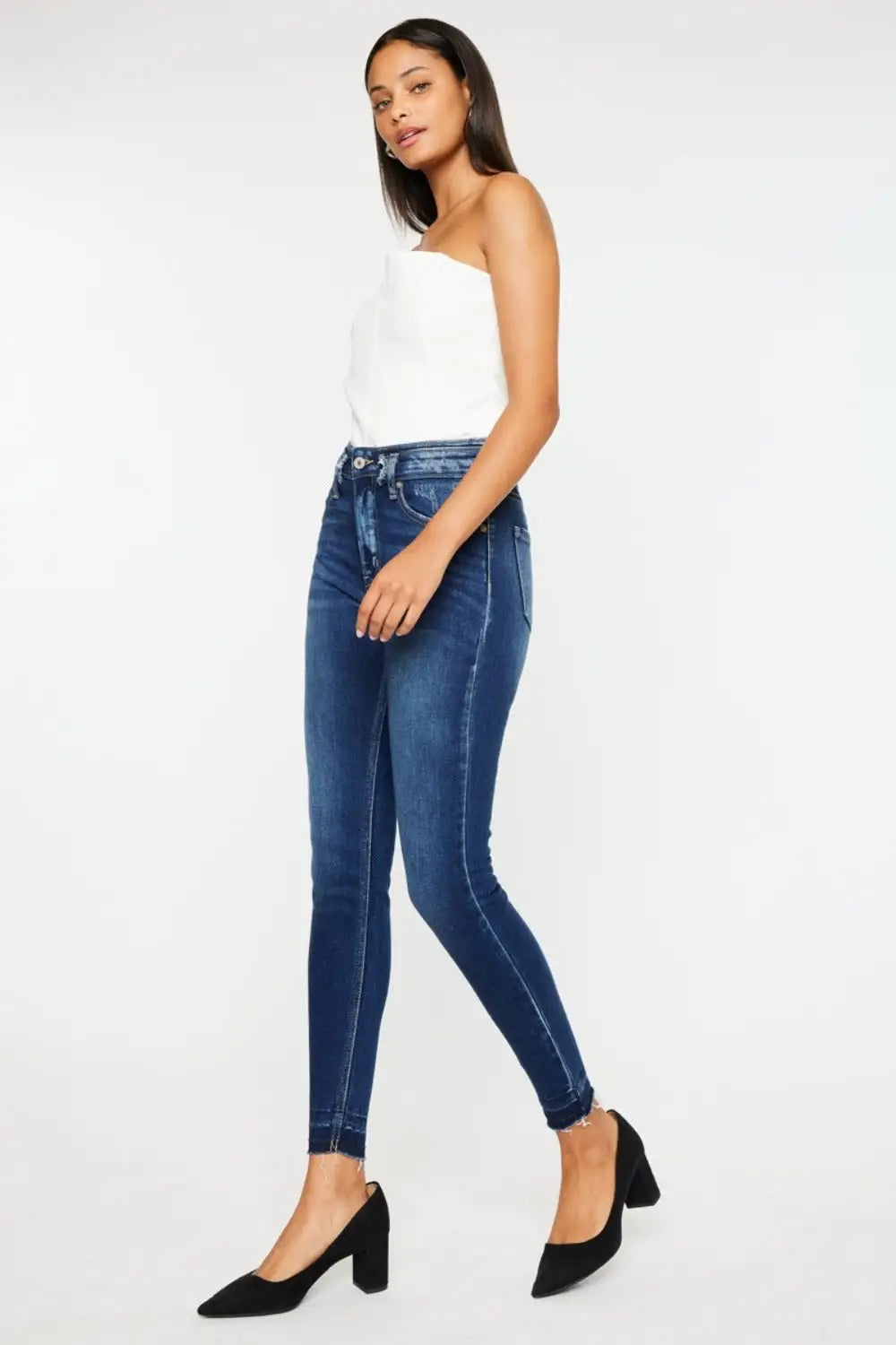 Kancan Full Size High Rise Ankle Skinny Jeans - Eclectage