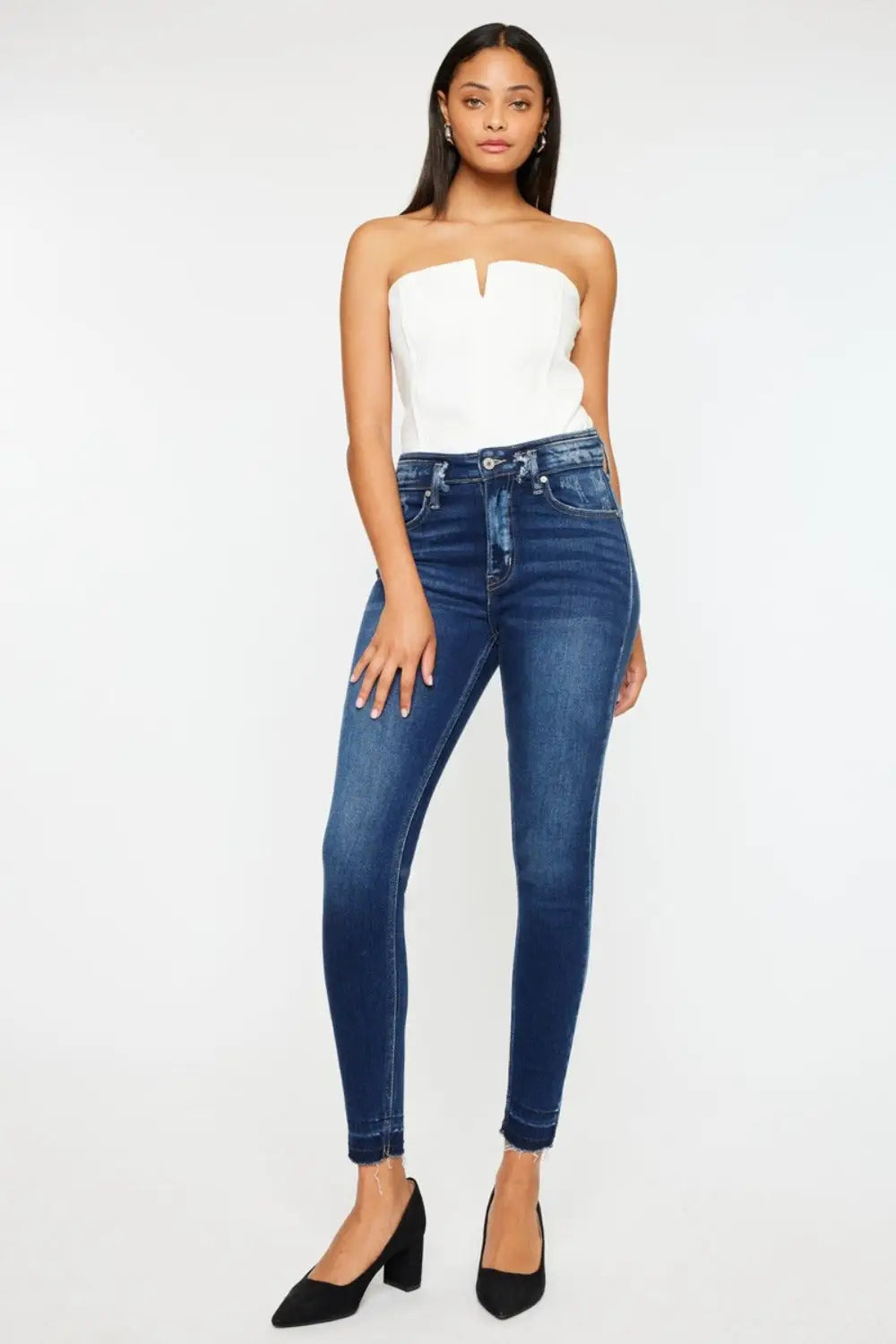 Kancan Full Size High Rise Ankle Skinny Jeans - Eclectage