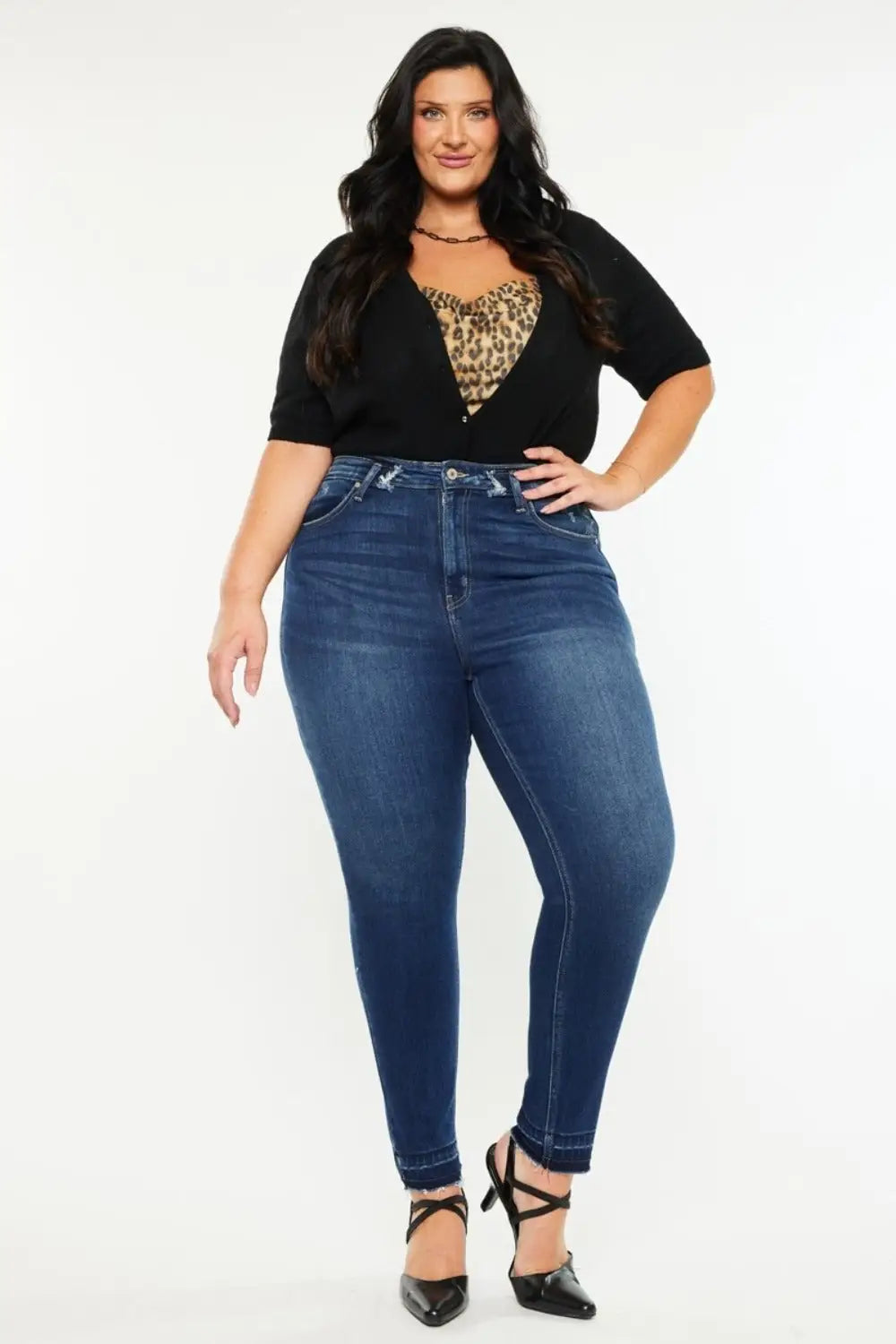 Kancan Full Size High Rise Ankle Skinny Jeans - Eclectage