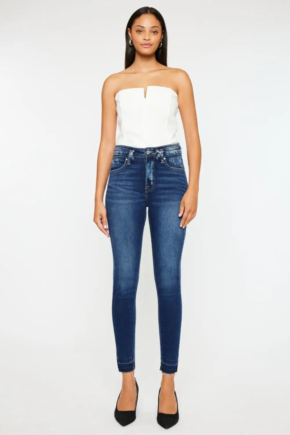 Kancan Full Size High Rise Ankle Skinny Jeans - Eclectage