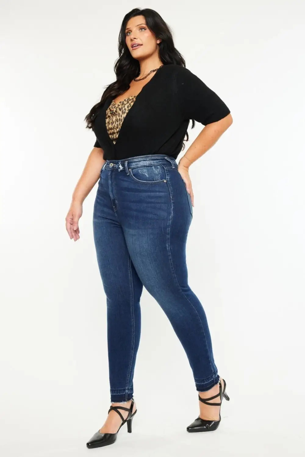 Kancan Full Size High Rise Ankle Skinny Jeans - Eclectage