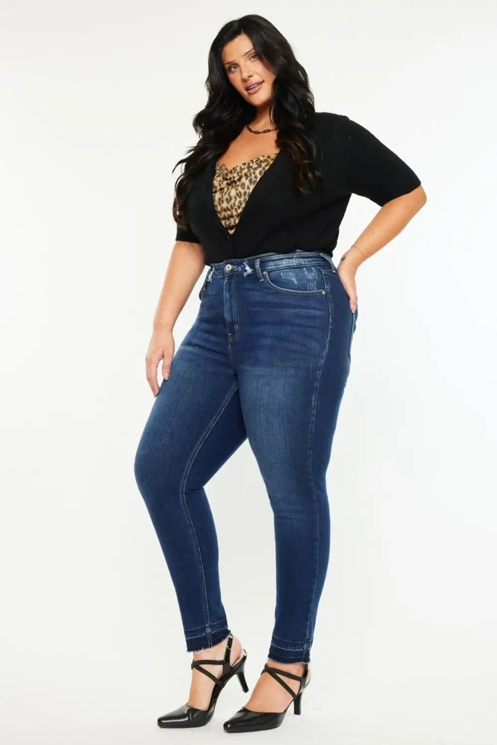 Kancan Full Size High Rise Ankle Skinny Jeans - Eclectage