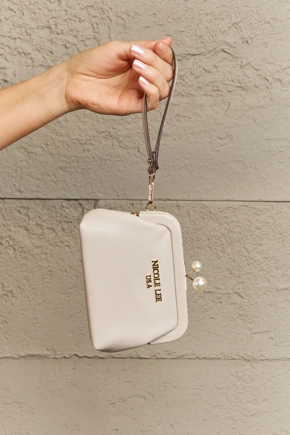 Faux Pearl Coin Purse - Coin Purses