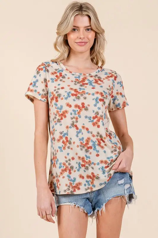 Floral Short Sleeve T-Shirt