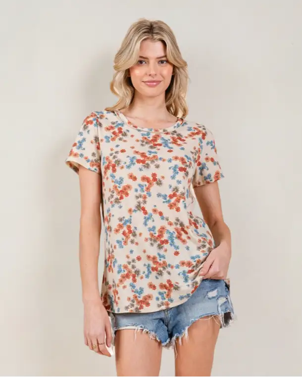 Floral Short Sleeve T-Shirt