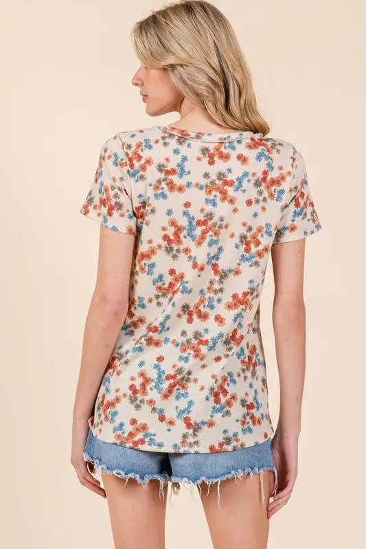 Floral Short Sleeve T-Shirt