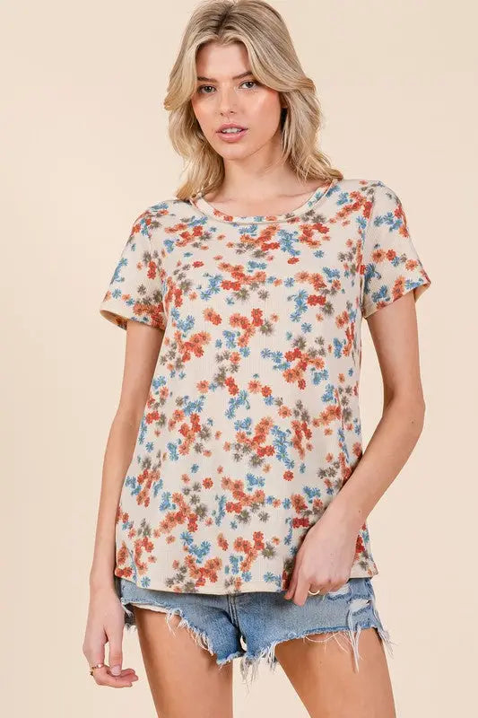 Floral Short Sleeve T-Shirt
