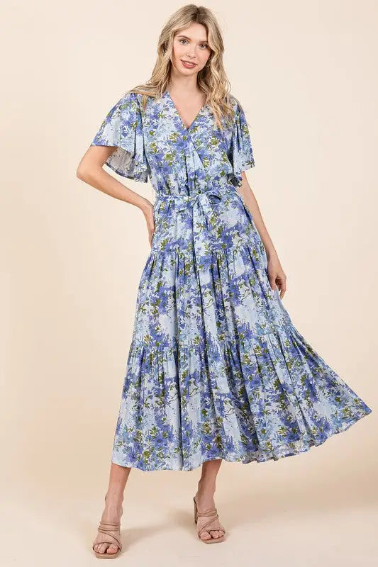 Floral Tiered Dress - Eclectage