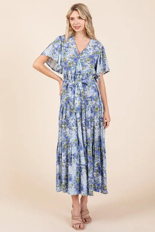 Floral Tiered Dress - Eclectage