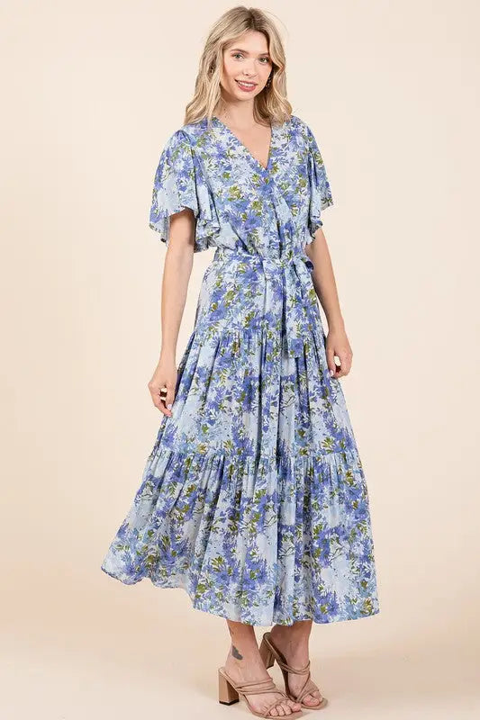 Floral Tiered Dress - Eclectage