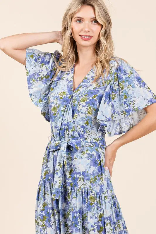 Floral Tiered Dress - Eclectage