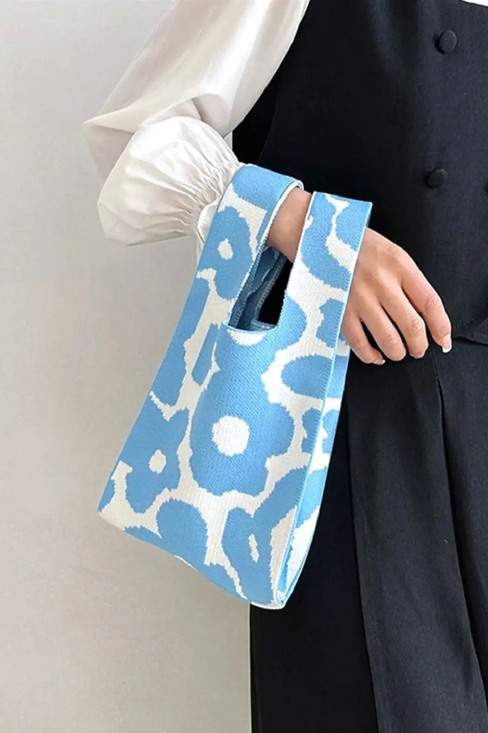 Flower Knitted Handbag - Eclectage