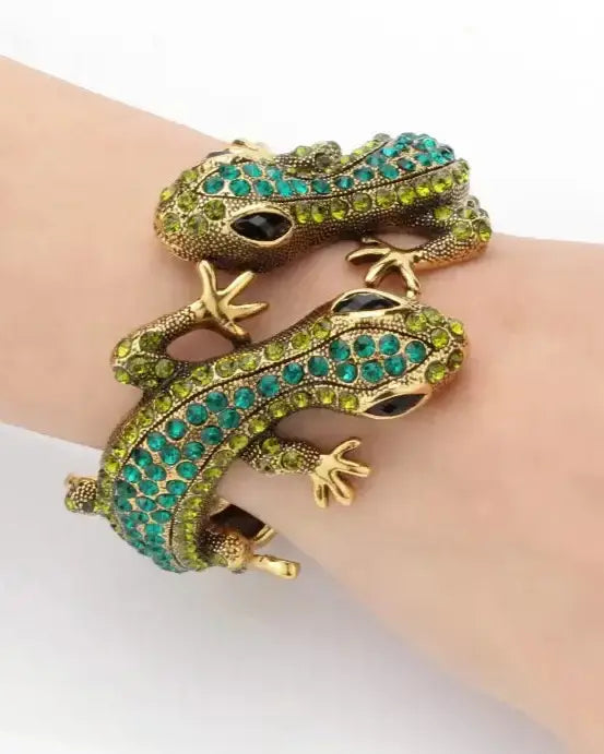 Gecko Crystal Bangle Bracelet Bracelets
