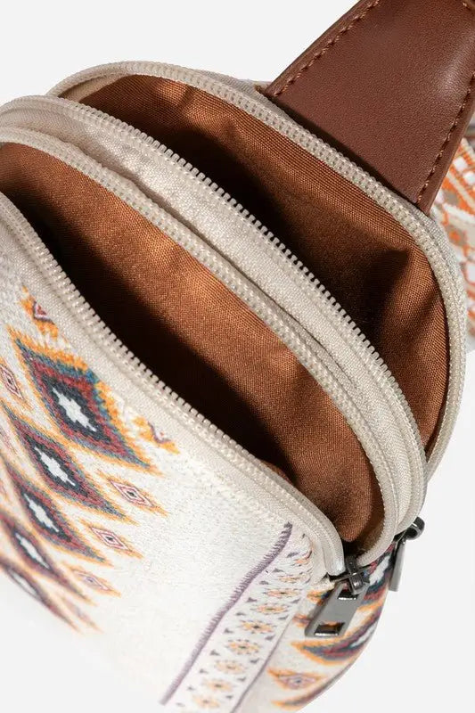 Geometric Crossbody Bag - Crossbody Bags