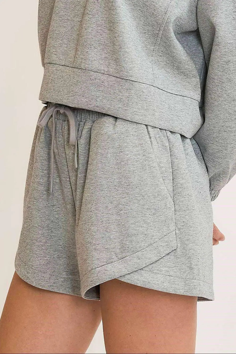 Gray Drawstring Sweatshorts - Active Shorts