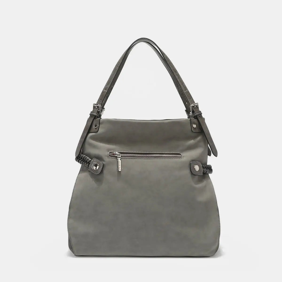 Inlaid Rhinestone Hobo Bag - Handbags