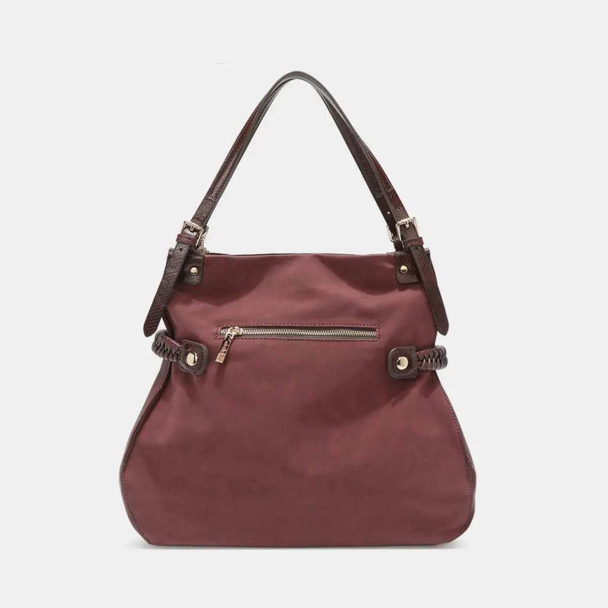 Inlaid Rhinestone Hobo Bag - Handbags