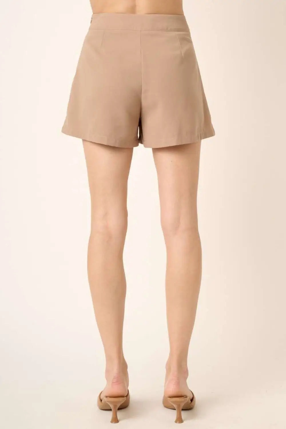 Mittoshop Side Invisible Zipper Pleated Shorts - Eclectage