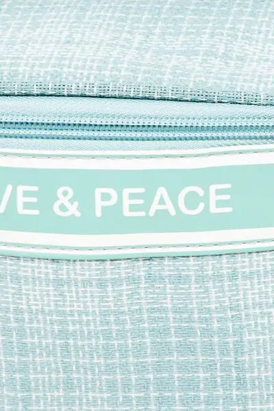 Love & Peace Striped Handle Bag - Eclectage