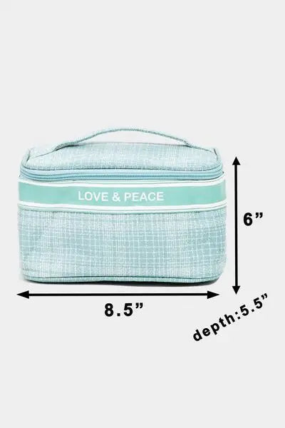 Love & Peace Striped Handle Bag - Eclectage