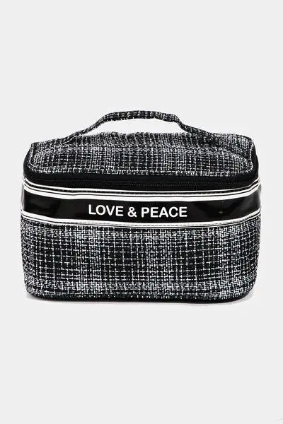 Love & Peace Striped Handle Bag - Eclectage